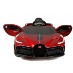 Elektrické autíčko Bugatti Divo Lakované - červené